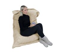 Vivezen – Pouf fauteuil d'intérieur déhoussable Sherpa 90 x 140 cm – 4 coloris