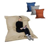 Vivezen - Pouf géant XXL, Fauteuil d'intérieur déhoussable - 150 x 180 cm - Sherpa - 4 Coloris