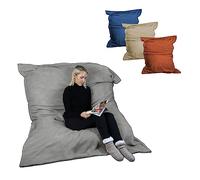 Vivezen - Pouf géant XXL, Fauteuil d'intérieur déhoussable - 150 x 180 cm - Sherpa - 4 Coloris