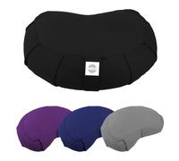 Vivezen - Pouf, zafu, coussin de méditation, yoga - Demi-lune - 44 x 27 x 13 cm - Plusieurs coloris