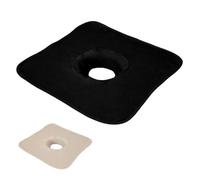 Vivezen - Serviette de tête pour table de massage, housse de protection avec trou visage - 35 x 35 cm - 100% polyester - Plusieurs coloris