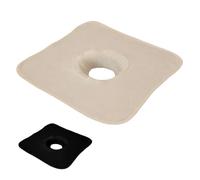 Vivezen - Serviette de tête pour table de massage, housse de protection avec trou visage - 35 x 35 cm - 100% polyester - Plusieurs coloris