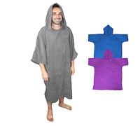 Vivezen - Serviette Poncho de Bain ou de Plage - Adulte - Trois Coloris