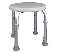 Vivezen - Siège, Tabouret de Douche Rond réglable en Hauteur - Blanc