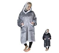 Vivezen - Sweat à capuche et poches, plaid polaire, couverture, pull - Sherpa et Flanelle - Adulte - Plusieurs coloris