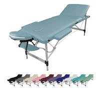 Vivezen - Table de Massage Pliante 3 Zones en Aluminium + Accessoires et Housse de Transport - Plusieurs Coloris