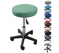 Vivezen - Tabouret Rond à roulettes réglable en Hauteur de 43.5 à 60.5 cm et pivotable à 360 - Plusieurs Coloris Disponibles