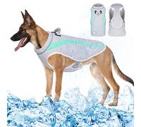 Vivi Bear Gilet Refroidissement Harnais Veste pour Chien, Manteau Rafraichissant pour Chien, Gilet Refroidissant Chien, Respirant, Utilisé pour RandonnéE/Promenade/Exercice/Interaction (Vert, S)