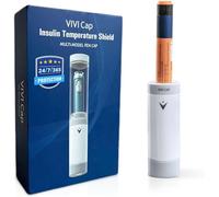 VIVI CAP Sac isotherme à insuline - Porte-stylo compact pour diabète avec capteur de température interne - Facile à utiliser, peu encombrant, sans entretien (pour tous les stylos)