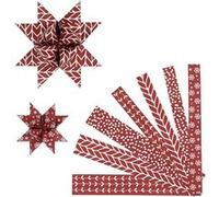 Vivi Gade 2-D bandes de papier pour tresses 44/78 cm rouge/blanc 60 pièces