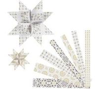 Vivi Gade 2-D bandes d'étoiles papier 44/78 cm blanc/or 48 pièces Doré G