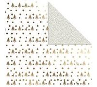 Vivi Gade arbres en papier design double face 30,5 cm 3 pièces Doré