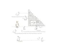 Vivi Gade lapins en papier design double face 30,5 cm 3 pièces