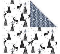 Vivi Gade papier design double face cerf 30,5 cm 3 pièces Blanc G