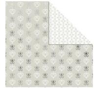 Vivi Gade papier design double face coeur et noeud 30,5 cm 3 pièces Argent G