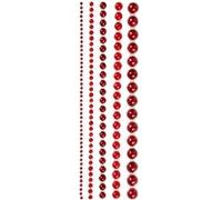 Vivi Gade perles autocollantes demi-adhésives 2/8 mm rouge140 pièces Rouge G