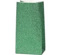 Vivi Gade sacs en papier 9 x 6 x 17 cm 8 pièces vert pailleté Groen G