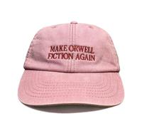 Vivian Flytrap Unisexe Make Orwell Fiction Again Casquette de Baseball Brodée Délavée - Pink