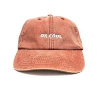Vivian Flytrap Unisexe OK Cool Casquette de Baseball Brodée Délavée - Coral