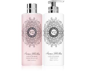 Vivian Gray Aroma Selection Lotus & Rose coffret cadeau 2x500 ml