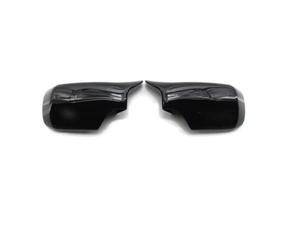 Viviance 1 paire matériau ABS de boîtier de rétroviseur en le boîtier de couvercle de rétroviseur est compatible avec BMW E46 316i 318i 318d 320d 320i 323i 325i 328i 330d 330i 98-05 - Noir brillant