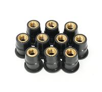Viviance 10Pcs M5 5Mm Metric Rubber Well Nuts Windscreedn Motorcycle Wind Shield Fairing Cowl