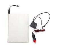Viviance 12V A5 El Panneau Électroluminescent Lumière Cuttable avec Onduleur Papier Néon Feuille - Blanc