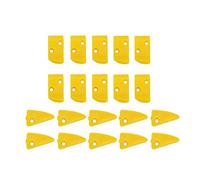 Viviance 20pcs en Plastique Jaune sans Levier Protection Doigt et Triangle Inserts pour démonte-pneus
