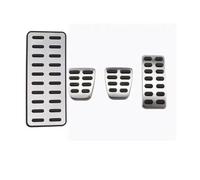 Viviance LHD Pédales de voiture Accélérateur Frein Embrayage Repose-pieds Couvre-pédale compatible avec Hyundai Ix25 Creta Accent Verna Solaris compatible avec Kia Rio Soul K2 KX3 - MT 4 pièces
