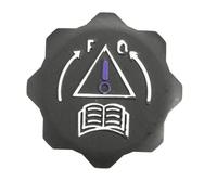 Viviance Moteur Radiateur Réservoir d’eau Cap Radiateur Colette liquide de refroidissement Bouchon de réservoir de carburant compatible avec Peugeot 206 307 308 408 508 3008 Citroen C2 C5 C4L - 1PCS