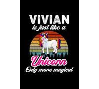 Vivian's Magical Unicorn Diary: A Cute Rainbow Journal for Girls Named Vivian Who Love Unicorns and Dream Big!