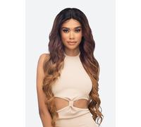 Vivica A. Fox HBL-LUNA Perruque à dentelle frontale mixte P4/27/30, couleur piano, moyen, marron foncé (#4), blond miel (#27), blond cuivré (#30)