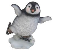 Vivid Arts Décoration en résine Pingouin sur patins à glace Collection de Noël