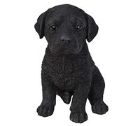 Vivid Arts Figurine de chiot labrador Noir