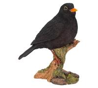 Vivid Arts Oiseaux de jardin (merle) - Résine - Décoration - Sculpture - Noir - 4338500031 - Oiseau de jardin