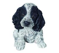 Vivid Arts Pet Pals PP-CKBK-F Cocker Spaniel en résine résistante au Gel Noir et Blanc