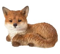 Vivid Arts Renard au Repos | Décoration de Maison ou de Jardin en résine | XRL-FCB6-D