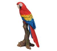 Vivid Arts XRL-MCW5-B Ara perché sur souche d'arbre Rouge