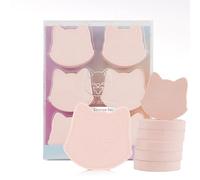 VIVID BEAUTY Lot de 6 éponges de maquillage roses mignonnes - Éponges de maquillage sans latex, douces et sûres pour fond de teint, liquide, crème et poudre - Éponges de maquillage multi-usages pour