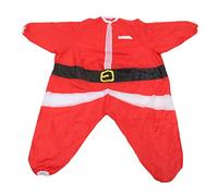 Vivid Gonflable Costume de Père Noël Gonfleur à Piles pour Noël et Halloween Costume de Père Gonflable en Polyester pour 5,2 à 6,1 Pieds