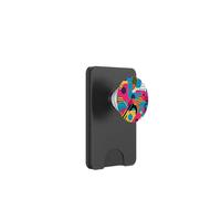 Vivid Motion Motif Abstrait rétro années 80 et 90 PopSockets PopWallet pour MagSafe