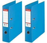Vivida 811311 Lever Arch Files A4 No.1 Light Blue 75mm Spine Plastic Pack Of 2
