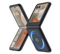 Vividarm Coque pour Motorola Razr 2025/Razr 2024 avec MagSafe, [pas de protection d'écran avant] Coque de téléphone en polycarbonate mat ultra fine translucide antichoc pour Moto Razr 2025/2024 (noir)