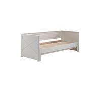 VIVIEN - Lit Extensible 90x200cm en Pin Laqué Blanc -