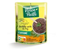 VIVIEN PAILLE - Lentille Verte du Puy Cuisinée - Agriculteurs Français, Sans Conservateurs - Lentilles Vertes Prêtes en 2 Minutes - Solution Saine et Rapide - le sachet de 250 g - Le Lot De 4