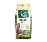 VIVIEN PAILLE Lentilles Vertes 500 g - Douceur parfumée du terroir français, texture ferme et savoureuse, riche en protéines et fibres, issu d'agriculteurs locaux - Lot de 4