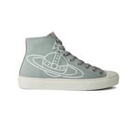 Vivienne Westwood - Baskets Montantes Gris Perle Logo - Homme - Chaussures - Gris - Taille: 44 EU