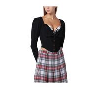 Vivienne Westwood - Bea Corset Cardigan - Femme - Tops - Noir - Taille: 40 FR