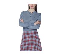 Vivienne Westwood - Bea Cropped Cardigan - Femme - Pulls - Bleu - Taille: 40 FR