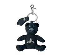 Vivienne Westwood - Bear Keychain with Logo Plaque - Homme - Accessoires - Noir - Taille: ONE Size